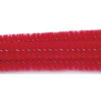 12 x 3mm Chenille Stems   Pipe Cleaners   100pcs   Red  