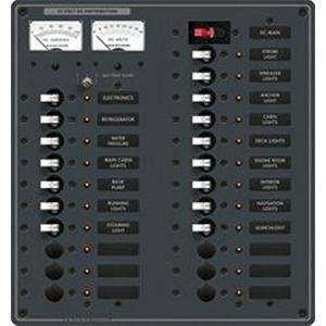DC Main 22 Position Circuit Breaker Panel Panel DC 23 Pos W/Main Micro 