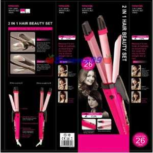 in 1 Straightening & Curling Hair Iron Beauty Set  
