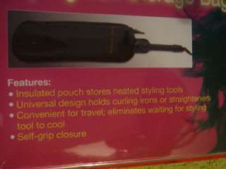 Curling iron flat iron straight iron travel bag / pouch  