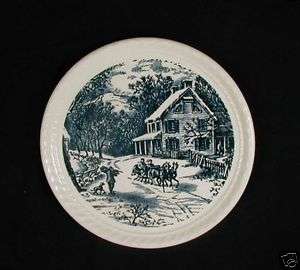 CURRIER and IVES by Royal China Hostess Serving Plate s  