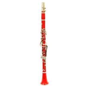   Bb Clarinet with Deluxe Zippered Case  Red Musical Instruments