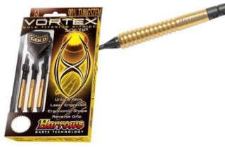 HARROWS VORTEX GOLD SOFT TIP DARTS 90% TUNGSTEN  