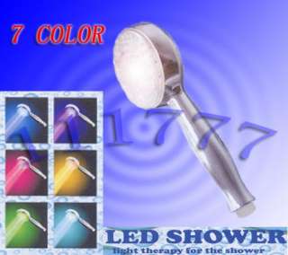 COLOR ROMANTIC LED SHOWER HEAD LIGHTS WATER BATHROOM  