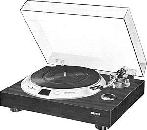 Denon DP 1200 vinyl record player, turn table  