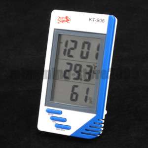 Digital LCD Clock Temperature Humidity Meter #1304  