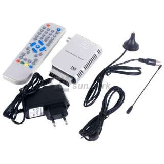 SCART Digital TV DVB T Terrestrial Tuner Receiver Remote Control w 