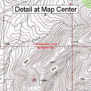  USGS Topographic Quadrangle Map   Cottonwood Creek, Idaho 