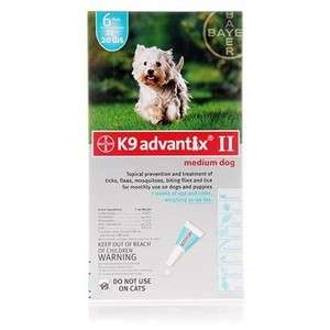 K9 ADVANTIX ll Dog Flea Medication 11 20 lbs Teal 4 Month  