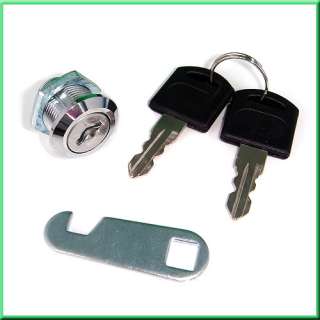 Door Cabinet Mailbox Drawer Cupboard Cam Lock + 2 Keys  