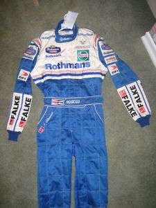   Villeneuve F1 Rothmans Williams Sparco Driving Suit F1 WORLD CHAMPION
