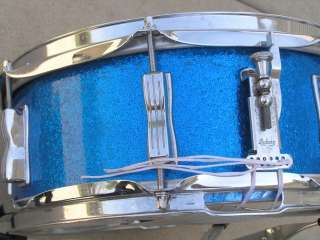 Vintage Ludwig 1965 1966 Drum Set sparkle blue  