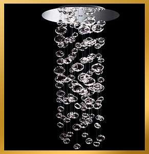Height 200cm   Murano Due Bubble Glass Chandelier Suspension Light 