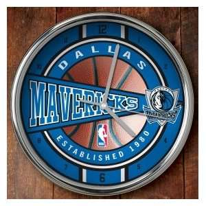  Dallas Mavericks Chrome Clock