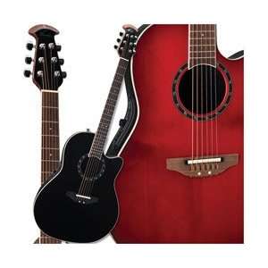 Ovation Standard Balladeer 2771 AX Acoustic Electric Guitar (Black)