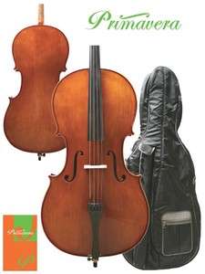 Primavera Prima 200 Eastman Cello Outfit 4/4 Bow Case  