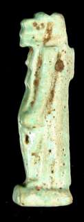 GREAT ANCIENT EGYPTIAN FAIENCE SEKMET AMULET  