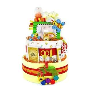   Diaper Cake   Baby Shower Gift Idea or Centerpiece for Newborns Baby