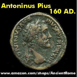 Antoninus Pius. Commemorates the birth of Marcus Aurelius. Sestertius 