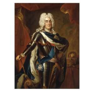 Portrait of Augustus II, King of Poland in Armour and Insignia of 