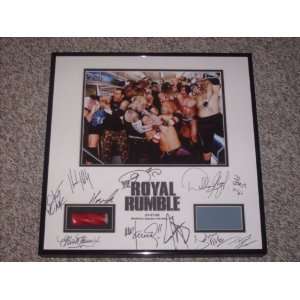  WWE Royal Rumble 2008 Autographed Plaque 