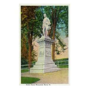  Barre, Vermont, View of the Robert Burns Monument Premium 