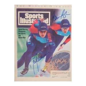 Bonnie Blair & Dan Jansen autographed Sports Illustrated Magazine 
