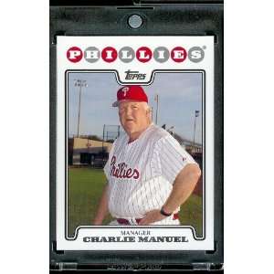  2008 Topps # 632 Charlie Manuel, Manager   Philadelphia 