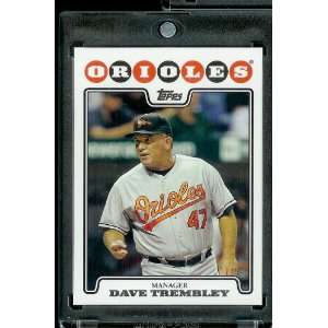  2008 Topps # 589 Dave Trembley   Baltimore Orioles   MLB 
