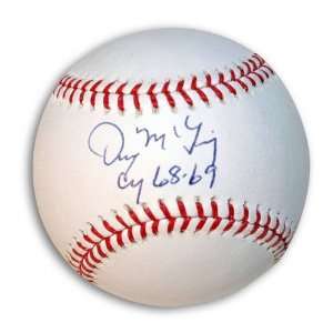 Denny McLain Autographed/Hand Signed MLB Baseball Inscribed 68 69 CY