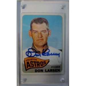 Don Larsen SIGNED 1965 Topps Card HIGH GRADE NM MT   Signed MLB 