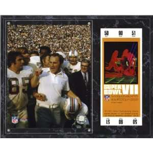 Don Shula Sublimated 12x15 Plaque  Details SB 7 Super Bowl