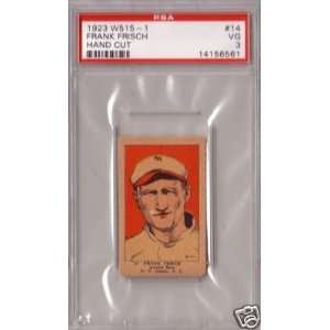  1923 W515 1 Frankie Frisch # 14 (psa 3) Hof Sports 