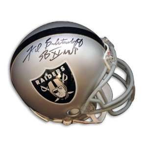 Fred Biletnikoff Oakland Raiders Autographed Mini Helmet with SB XI 