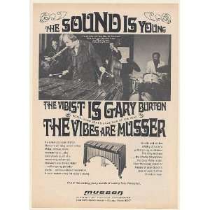  1968 Gary Burton Roy Haynes Musser Vibes Photo Print Ad 