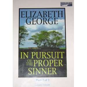   Sinner, Unabridged (Parts 1 and 2) Elizabeth George, Donada Peters