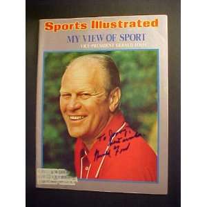 Gerald Ford Vice President Autographed July 8, 1974 Sports Illustrated 