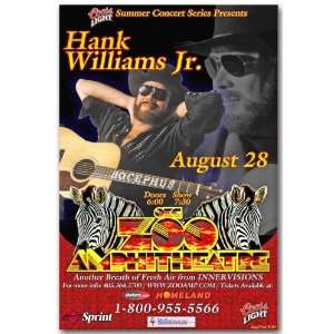  Hank Williams Jr Poster   Concert Flyer