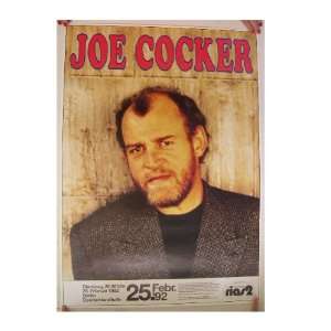 Joe Cocker Poster Concert Berlin 1992