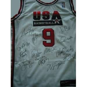  Dream Team Autographed Signed Basketball Jersey 