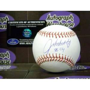 John Smoltz Signed Ball   inscribed CY 96   Autographed Baseballs