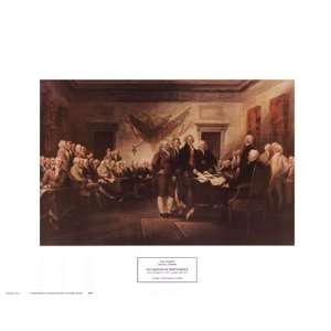   The Declaration of Independence by John Trumbull 18x14