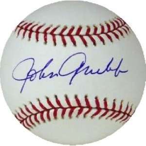  Johnny Grubb Autographed Ball