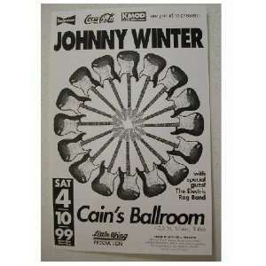 Johnny Winter Handbill Poster Tulsa