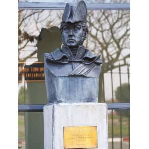 Statue Bust Depicting General Jose De San Martin at Military Building 
