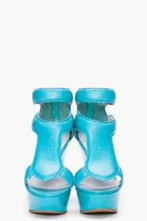 Camilla Skovgaard Aqua Leather Sandal Wedges for women  