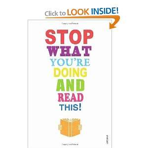   Stop What Youre Doing and Read This [Paperback] Mark Haddon Books