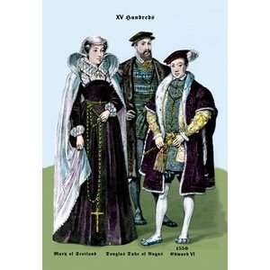 Mary of Scotland, Douglas Duke of Angus, and Edward VI, 14th Century 