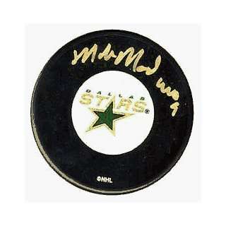 Mike Modano Autographed Puck