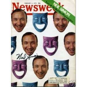 Neil Simon Playwright Signed Autograph Newsweek Magazin   Sports 